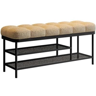MavChanolia Tabouret à chaussures moderne avec sac de rangement doux, tabouret à langer de style créatif, tabouret à langer décontracté léger de luxe pour entrée, chambre à coucher, salon, 80 x 32 x MavChanolia Tabouret à chaussures moderne avec sac de rangement doux, tabouret à langer de style créatif, tabouret à langer décontracté léger de luxe pour entrée, chambre à coucher, salon, 80 x 32 x