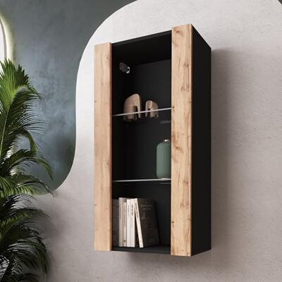 Komodee Vitrine Suspendue Tivoli A1 Blanc/Noir 50x100x29 cm Komodee Vitrine Suspendue Tivoli A1 Blanc/Noir 50x100x29 cm