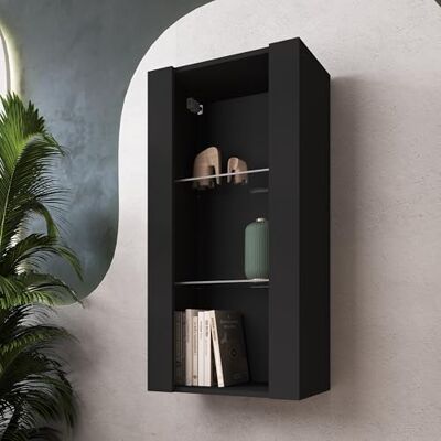 Komodee Vitrine Suspendue Tivoli A1 Wotan/Noir 50x100x29 cm Komodee Vitrine Suspendue Tivoli A1 Wotan/Noir 50x100x29 cm