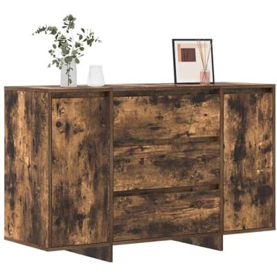 vidaXL Buffet Chêne fumé 120 x 41 x 75 cm Bois d'ingénierie, Buffet moderne et stylé, unité de rangement, durable, pratique pour organiser votre salon vidaXL Buffet Chêne fumé 120 x 41 x 75 cm Bois d'ingénierie, Buffet moderne et stylé, unité de rangement, durable, pratique pour organiser votre salon
