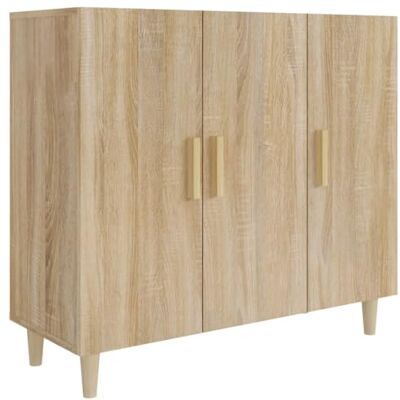 vidaXL Buffet Armoire de Rangement Organisateur de Maison Meuble de Rangement Armoire de Salon Intérieur Chêne Sonoma 90x34x80 cm Bois d'Ingénierie vidaXL Buffet Armoire de Rangement Organisateur de Maison Meuble de Rangement Armoire de Salon Intérieur Chêne Sonoma 90x34x80 cm Bois d'Ingénierie