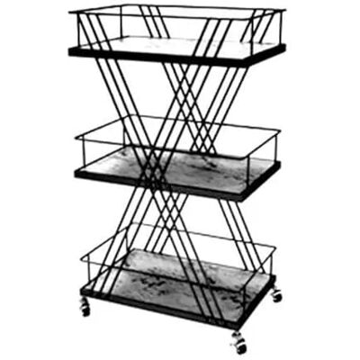QINGGANG-0224 casier à légumes pour la cuisine Chariot Mobile, support de rangement avec roue, panier en l, chariots multicouches, meubles cuisine(Noir) QINGGANG-0224 casier à légumes pour la cuisine Chariot Mobile, support de rangement avec roue, panier en l, chariots multicouches, meubles cuisine(Noir)