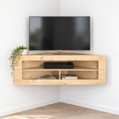 DECOROTIKA Meuble TV d'angle floattant mural Sala MDF Fait à main DECOROTIKA Meuble TV d'angle floattant mural Sala MDF Fait à main