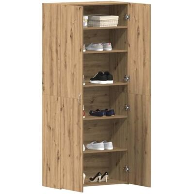 Armoire à chaussures en chêne artisanal 80x35,5x180 cm - Shoe Cabinet Armoire à chaussures en chêne artisanal 80x35,5x180 cm - Shoe Cabinet