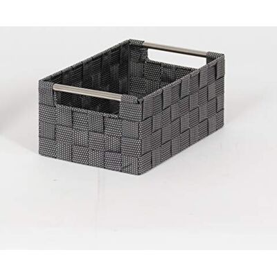 Compactor RAN8697 Panier de rangement Noir Taille 25 x 15 x 9 cm Compactor RAN8697 Panier de rangement Noir Taille 25 x 15 x 9 cm