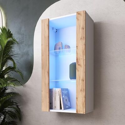 Komodee Vitrine Savona A2 Noir/Noir 100x50x30 cm Komodee Vitrine Savona A2 Noir/Noir 100x50x30 cm