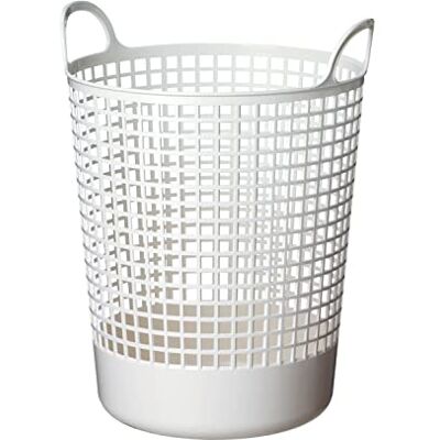 Like-It Grand panier rond de style scandinavie, 41 x 38 x 52 cm, blanc Like-It Grand panier rond de style scandinavie, 41 x 38 x 52 cm, blanc