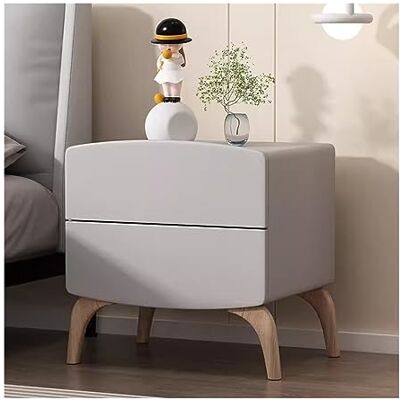 SONGYL-20249 Table de chevet Table de chevet simple en bois de couleur pure crème organisateur de chambre à coucher rangement à domicile table de chevet grande capacité double tiroirs Tables de chevet pour tables SONGYL-20249 Table de chevet Table de chevet simple en bois de couleur pure crème organisateur de chambre à coucher rangement à domicile table de chevet grande capacité double tiroirs Tables de chevet pour tables
