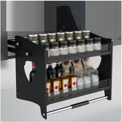 CAFIEDR Organiseur de placard à 2 niveaux, étagère rétractable pour cuisine, bar, café, armoire et salle de rangement, charge de 20 kg (71 x 27 x 53 cm) CAFIEDR Organiseur de placard à 2 niveaux, étagère rétractable pour cuisine, bar, café, armoire et salle de rangement, charge de 20 kg (71 x 27 x 53 cm)