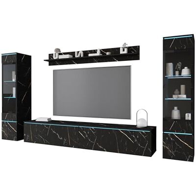 PIASKI Vera II Ensemble de meubles de salon avec éclairage LED en option (San Sebastian, avec illumination LED) PIASKI Vera II Ensemble de meubles de salon avec éclairage LED en option (San Sebastian, avec illumination LED)