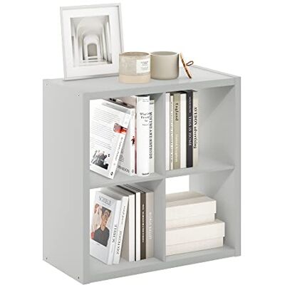 Organisateur de rangement 4 cubes gris clair - Furinno Organisateur de rangement 4 cubes gris clair - Furinno