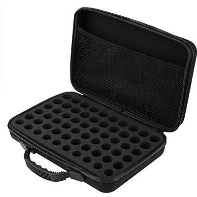 Aukson Étui de transport pour huiles essentielles, 60 bouteilles Huiles essentielles Poignée Étui de transport Coque rigide Organisateur de rangement extérieur pour 60 grilles, Noir, Modern Aukson Étui de transport pour huiles essentielles, 60 bouteilles Huiles essentielles Poignée Étui de transport Coque rigide Organisateur de rangement extérieur pour 60 grilles, Noir, Modern