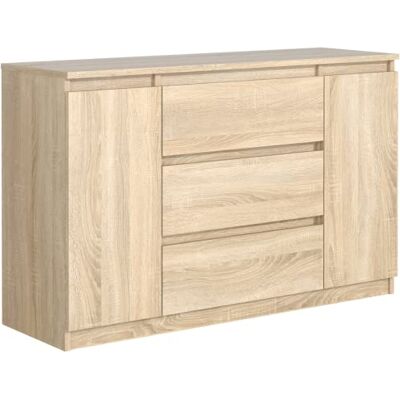 meble masztalerz Commode à 2 Portes et 3 Tiroirs Commode bois la Chambre à Coucher et le Salon Moderne Design Meubles peu Encombrants 120x78,5x39 cm Sonoma meble masztalerz Commode à 2 Portes et 3 Tiroirs Commode bois la Chambre à Coucher et le Salon Moderne Design Meubles peu Encombrants 120x78,5x39 cm Sonoma