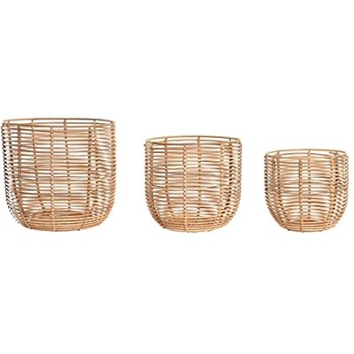 DKD Home Decor Ensemble de paniers, Standard DKD Home Decor Ensemble de paniers, Standard