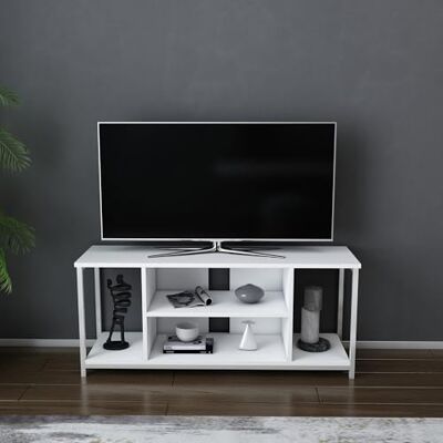 Kalune Design Adonis - Meuble TV Scandinave Blanc Kalune Design Adonis - Meuble TV Scandinave Blanc