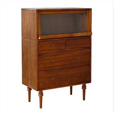 FAJNUZI2024 Commode de rangement Armoire à 5 tiroirs, commode en bois, armoire de rangement moderne for chambre coucher, placard, salon, entrée FAJNUZI2024 Commode de rangement Armoire à 5 tiroirs, commode en bois, armoire de rangement moderne for chambre coucher, placard, salon, entrée