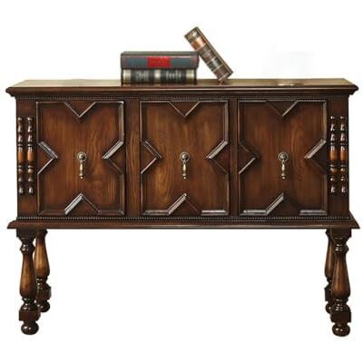 SnamicE Buffet Buffet de salon en bois massif Multifonctionnel Rétro Armoire d'entrée Buffet SnamicE Buffet Buffet de salon en bois massif Multifonctionnel Rétro Armoire d'entrée Buffet