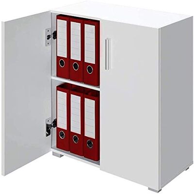 Armoire de Rangement Blanche Bakaji - Mobilier Moderne Armoire de Rangement Blanche Bakaji - Mobilier Moderne
