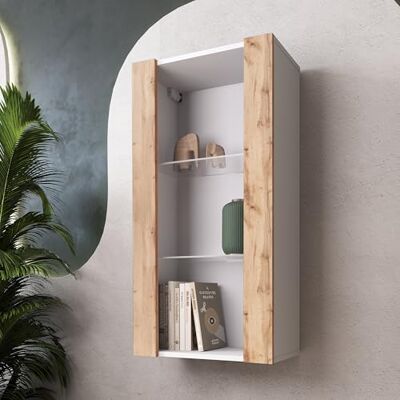 Komodee Vitrine Suspendue Tivoli A1 Blanc/Blanc 50x100x29 cm Komodee Vitrine Suspendue Tivoli A1 Blanc/Blanc 50x100x29 cm