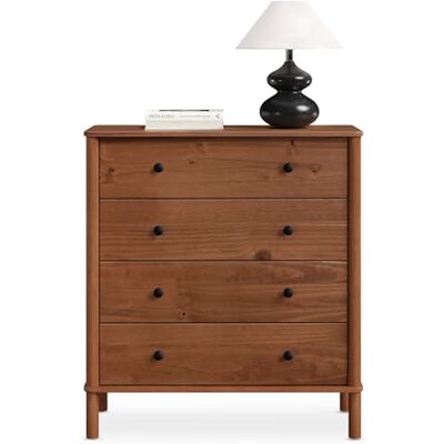 IDIMEX Commode Chambre APOANA H 99 cm 4 tiroirs en Bois Massif Coloris châtaignier Meuble de Rangement pour vêtements Design Naturel tiroirs spacieux poignées Noires Style Moderne Robuste IDIMEX Commode Chambre APOANA H 99 cm 4 tiroirs en Bois Massif Coloris châtaignier Meuble de Rangement pour vêtements Design Naturel tiroirs spacieux poignées Noires Style Moderne Robuste