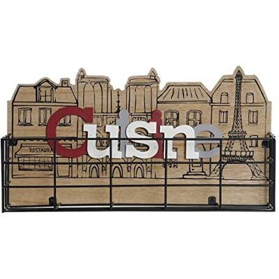 HOME DECOR Panier multifonction Dkd Cusine en métal MDF 37 x 19,8 x 7,5 cm HOME DECOR Panier multifonction Dkd Cusine en métal MDF 37 x 19,8 x 7,5 cm
