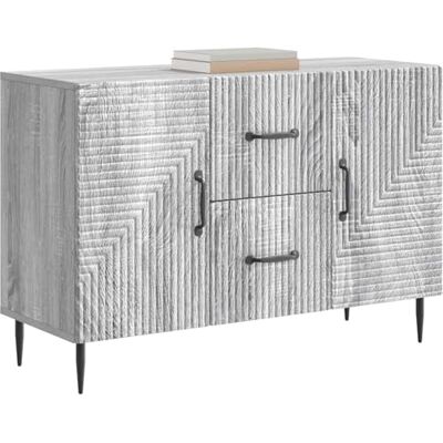 vidaXL Buffet Sonoma gris 89 x 34,5 x 60 cm Bois d'ingénierie, Salon, meuble vintage, unité de rangement rectangulaire, armoire spacieuse, étagère multi-usage vidaXL Buffet Sonoma gris 89 x 34,5 x 60 cm Bois d'ingénierie, Salon, meuble vintage, unité de rangement rectangulaire, armoire spacieuse, étagère multi-usage