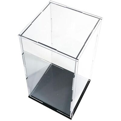 ZIUBMVDYC Vitrine en acrylique, Cube de rangement transparent for comptoir, figurines, objets de collection, modèles, boîte de protection, organiseur de bureau à domicile, à monter soi-même(15x15x15CM) ZIUBMVDYC Vitrine en acrylique, Cube de rangement transparent for comptoir, figurines, objets de collection, modèles, boîte de protection, organiseur de bureau à domicile, à monter soi-même(15x15x15CM)