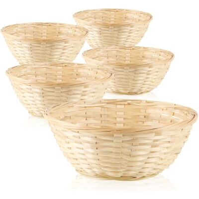 com-four ® 5x panier en raphia de couleur naturelle pour la décoration décoration de Pâques nid de Pâques panier pour œufs de Pâques, petits pains, collations et clés com-four ® 5x panier en raphia de couleur naturelle pour la décoration décoration de Pâques nid de Pâques panier pour œufs de Pâques, petits pains, collations et clés