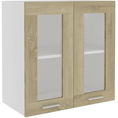 vidaXL Vitrine suspendue "Lyon" Chêne Sonoma 60 x 31 x 60 cm Bois vidaXL Vitrine suspendue "Lyon" Chêne Sonoma 60 x 31 x 60 cm Bois