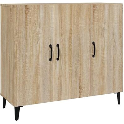 vidaXL Buffet Armoire de Rangement Organisateur de Maison Meuble de Rangement Armoire de Salon Intérieur Chêne Sonoma Bois d'Ingénierie 90x34x80 cm vidaXL Buffet Armoire de Rangement Organisateur de Maison Meuble de Rangement Armoire de Salon Intérieur Chêne Sonoma Bois d'Ingénierie 90x34x80 cm