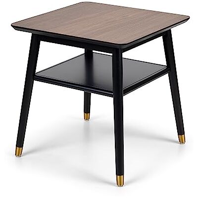 Julian Bowen Findlay Table de Lampe Noir et Noyer - Table d'appoint Julian Bowen Findlay Table de Lampe Noir et Noyer - Table d'appoint