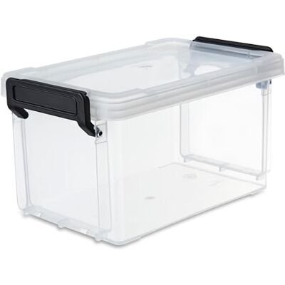 Iris Ohyama , Boîtes, Organisateur de rangement plastique avec couvercle et Clips de fermeture, 0.7L, A l'unité, Empilable, Sans BPA,Bureau, Chambre, Salon, Ecole, LLB-0.7, Transparent Iris Ohyama , Boîtes, Organisateur de rangement plastique avec couvercle et Clips de fermeture, 0.7L, A l'unité, Empilable, Sans BPA,Bureau, Chambre, Salon, Ecole, LLB-0.7, Transparent