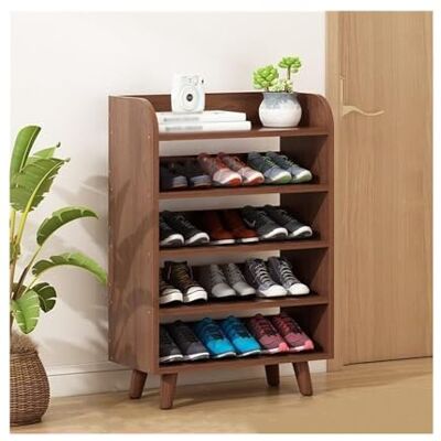 NexaGeniX Rangement chaussures Organisateur de étagère à chaussures en bois 4/5/6 niveaux, étagères rangement autoportantes for d'entrée, placard pin Durable(63x29x99cm) NexaGeniX Rangement chaussures Organisateur de étagère à chaussures en bois 4/5/6 niveaux, étagères rangement autoportantes for d'entrée, placard pin Durable(63x29x99cm)