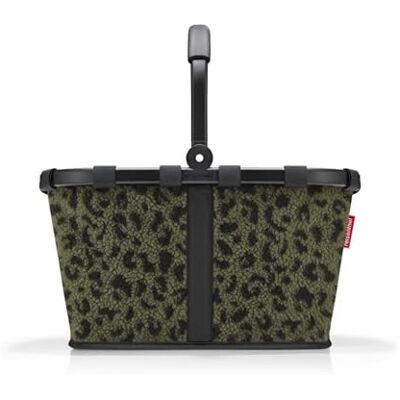 reisenthel Carrybag – Panier à provisions stable avec beaucoup d'espace de rangement et poche intérieure pratique – Design élégant et imperméable, Teddy Leo Olive, 48 x 29 x 28 cm (B x H x T reisenthel Carrybag – Panier à provisions stable avec beaucoup d'espace de rangement et poche intérieure pratique – Design élégant et imperméable, Teddy Leo Olive, 48 x 29 x 28 cm (B x H x T