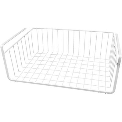 Southern Homewares Panier de rangement sous étagère en fil métallique blanc 38,1 cm Southern Homewares Panier de rangement sous étagère en fil métallique blanc 38,1 cm