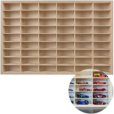 KRUZZEL 21997 vitrine de collection en bois 54 compartiments KRUZZEL 21997 vitrine de collection en bois 54 compartiments