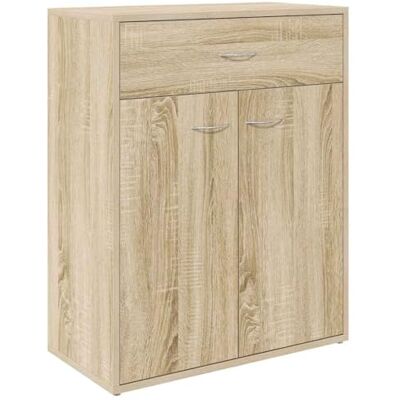 vidaXL Buffet, Meuble de Rangement avec Tiroir, Armoire de Rangement, Organisateur Salon Salle de Séjour Intérieur, Chêne Sonoma Bois d’Ingénierie vidaXL Buffet, Meuble de Rangement avec Tiroir, Armoire de Rangement, Organisateur Salon Salle de Séjour Intérieur, Chêne Sonoma Bois d’Ingénierie