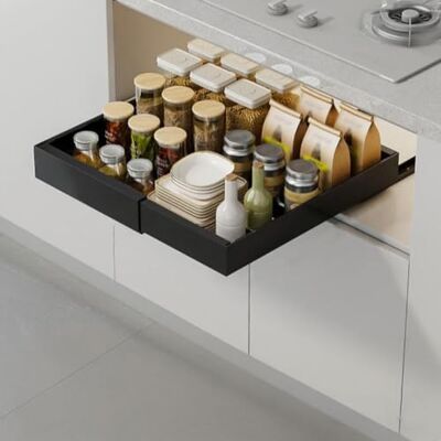 Zstar Organisateur de tiroir télescopique extensible Organiseur de placard de cuisine Étagères de rangement pour armoires de cuisine Largeur réglable 32 à 52 x 42 x 7,5 cm (l x P x H) Zstar Organisateur de tiroir télescopique extensible Organiseur de placard de cuisine Étagères de rangement pour armoires de cuisine Largeur réglable 32 à 52 x 42 x 7,5 cm (l x P x H)