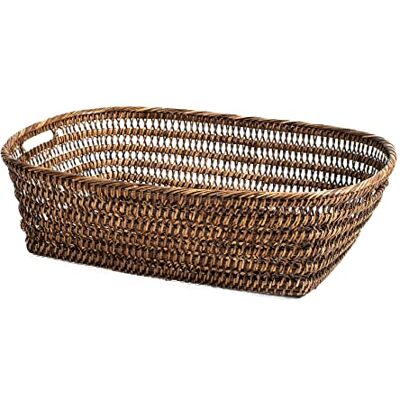 H&H Panier rectangulaire en rotin 47 x 39 x 15 cm H&H Panier rectangulaire en rotin 47 x 39 x 15 cm