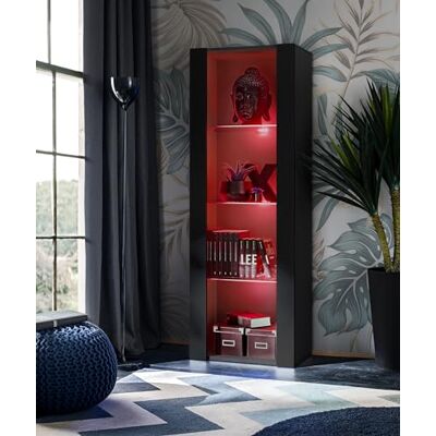Komodee Vitrine Tivoli A2 Blanc/Noir 55x159x35 cm Komodee Vitrine Tivoli A2 Blanc/Noir 55x159x35 cm