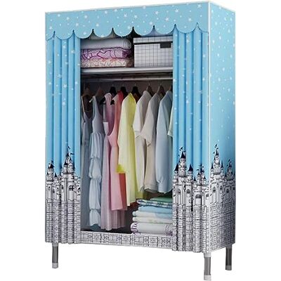 CZAOERXB Armoire portable en toile avec rail de suspension, étagères, armoire en tissu, organiseur de rangement pour chambre à coucher, B-85 x 45 x 175 cm CZAOERXB Armoire portable en toile avec rail de suspension, étagères, armoire en tissu, organiseur de rangement pour chambre à coucher, B-85 x 45 x 175 cm