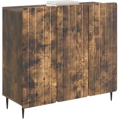 vidaXL Buffet Chêne fumé 89 x 34,5 x 82 cm Bois d'ingénierie, Rangement salon, buffet rectangulaire, meuble moderne, design chic, unité fonctionnelle, gain de place vidaXL Buffet Chêne fumé 89 x 34,5 x 82 cm Bois d'ingénierie, Rangement salon, buffet rectangulaire, meuble moderne, design chic, unité fonctionnelle, gain de place