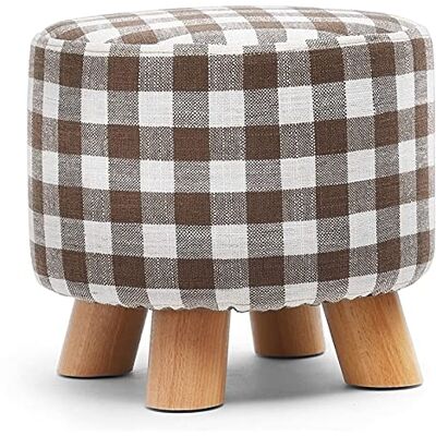 LWJSOCP Repose-pieds moderne tapissé en bois massif, banc à chaussures lavable en coton élégant, tabouret de coiffeuse 28 x 28 x 25 cm, parfait pour l'entrée et le salon LWJSOCP Repose-pieds moderne tapissé en bois massif, banc à chaussures lavable en coton élégant, tabouret de coiffeuse 28 x 28 x 25 cm, parfait pour l'entrée et le salon