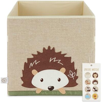 BIECO Boîte de rangement pour bébé hérisson Panier de rangement pour enfant 33 x 33 x 33 cm comme Kallax Chambre d'enfant Forêt Beige Panier de jeu pour bébé BIECO Boîte de rangement pour bébé hérisson Panier de rangement pour enfant 33 x 33 x 33 cm comme Kallax Chambre d'enfant Forêt Beige Panier de jeu pour bébé
