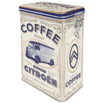 ART Boîte à café rétro, 1,3 l, Citroen – Coffee Truck – Idée cadeau pour fans de Citroen, Official License Product (OLP), récipient avec couvercle aromatique, design vintage ART Boîte à café rétro, 1,3 l, Citroen – Coffee Truck – Idée cadeau pour fans de Citroen, Official License Product (OLP), récipient avec couvercle aromatique, design vintage