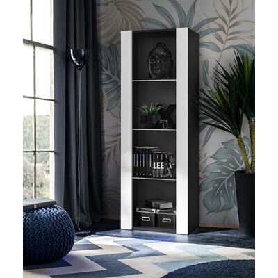 Komodee Vitrine Tivoli Noir/Blanc 55x159x35 cm Komodee Vitrine Tivoli Noir/Blanc 55x159x35 cm