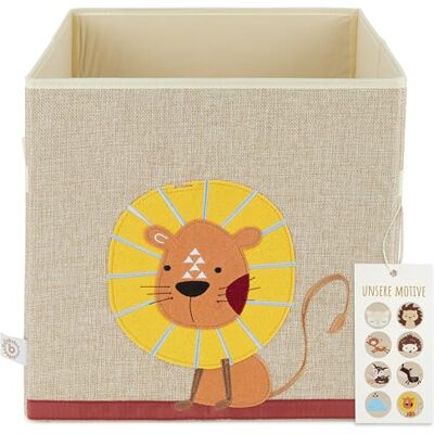 BIECO Aufbewahrungsbox Kinder Löwen Motiv ca. 36L faltbar Süße Spielzeug Kiste für Kallax Regal Aufbewahrungsbox 33x33x33 Kallax Boxen für Spielzeug Aufbewahrung Storage Box Kallax BIECO Aufbewahrungsbox Kinder Löwen Motiv ca. 36L faltbar Süße Spielzeug Kiste für Kallax Regal Aufbewahrungsbox 33x33x33 Kallax Boxen für Spielzeug Aufbewahrung Storage Box Kallax