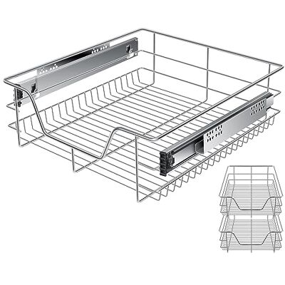 KESSER ® Tiroir télescopique, tiroir de cuisine, armoire de cuisine, panier extensible, extension complète KESSER ® Tiroir télescopique, tiroir de cuisine, armoire de cuisine, panier extensible, extension complète