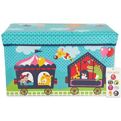 BIECO Boite Rangement Jouet Enfant Cirque 63 L charge max. 80 Kg Bac a Jouet Enfant Boîte de Rangement Enfant Caisse Rangement Jouets Casier de Rangement Enfant Chambre Coffre Jouet Bebe BIECO Boite Rangement Jouet Enfant Cirque 63 L charge max. 80 Kg Bac a Jouet Enfant Boîte de Rangement Enfant Caisse Rangement Jouets Casier de Rangement Enfant Chambre Coffre Jouet Bebe