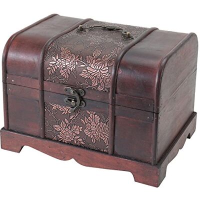HMF Coffre au trésor en bois 6411-130, 30 x 23 x 21 cm, petit, Japon HMF Coffre au trésor en bois 6411-130, 30 x 23 x 21 cm, petit, Japon